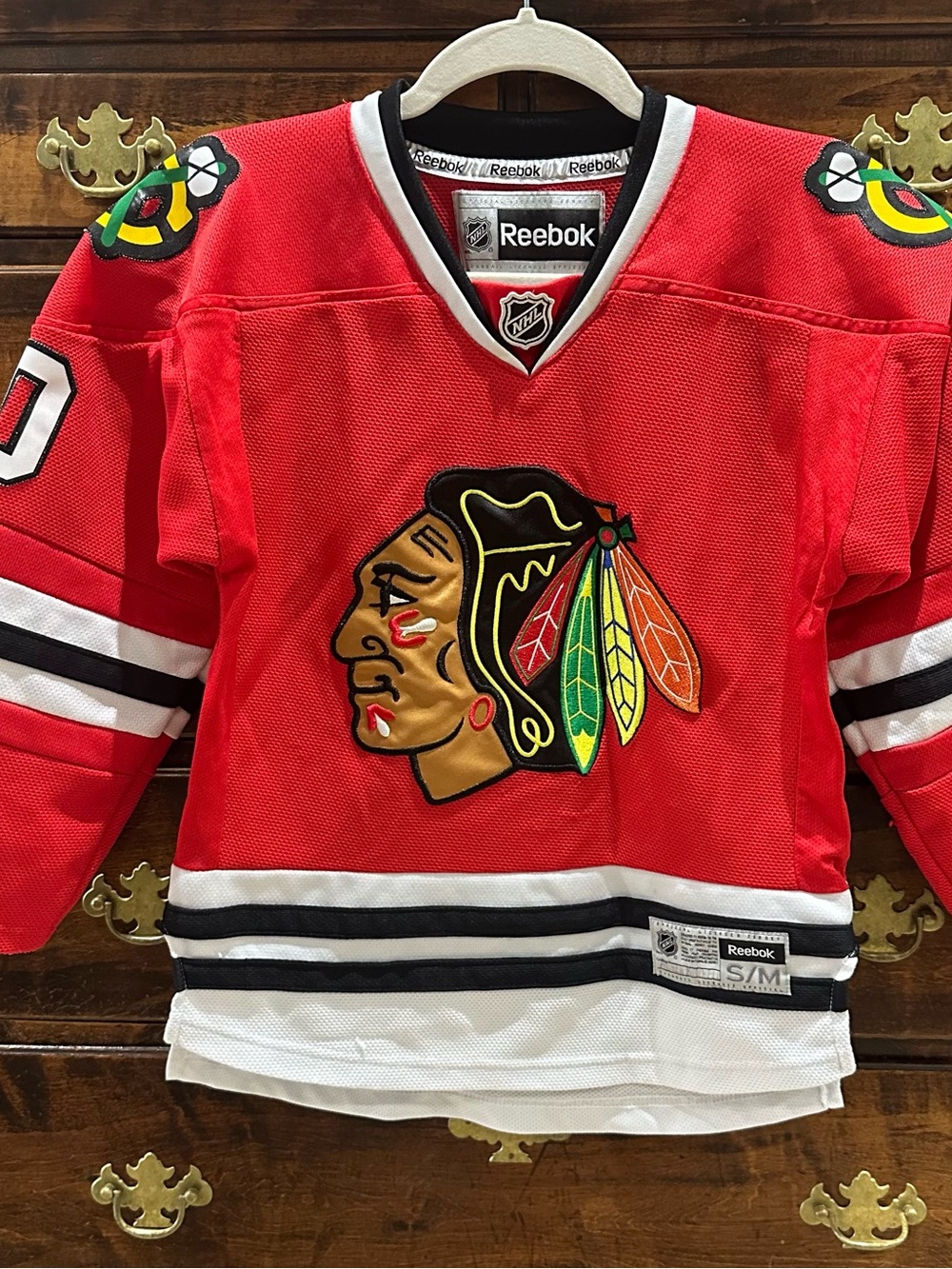 Reebok Kids Red Chicago Blackhawks Hockey Jersey